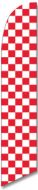 Checkered red/White
