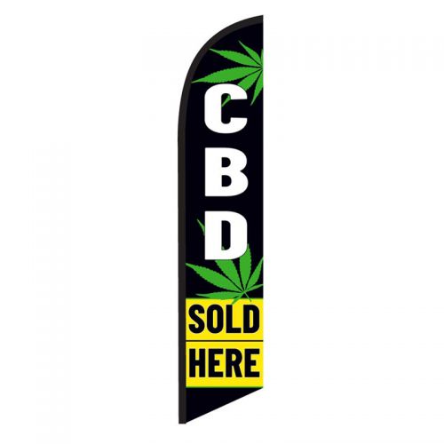 CBD Sold Here - With Leaves